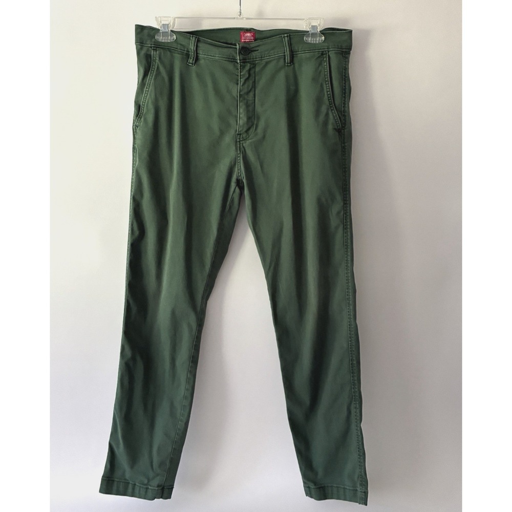 Levi's XX Chino Pants Mens 34x30 Green Flat Front Standard Taper Classic Preppy